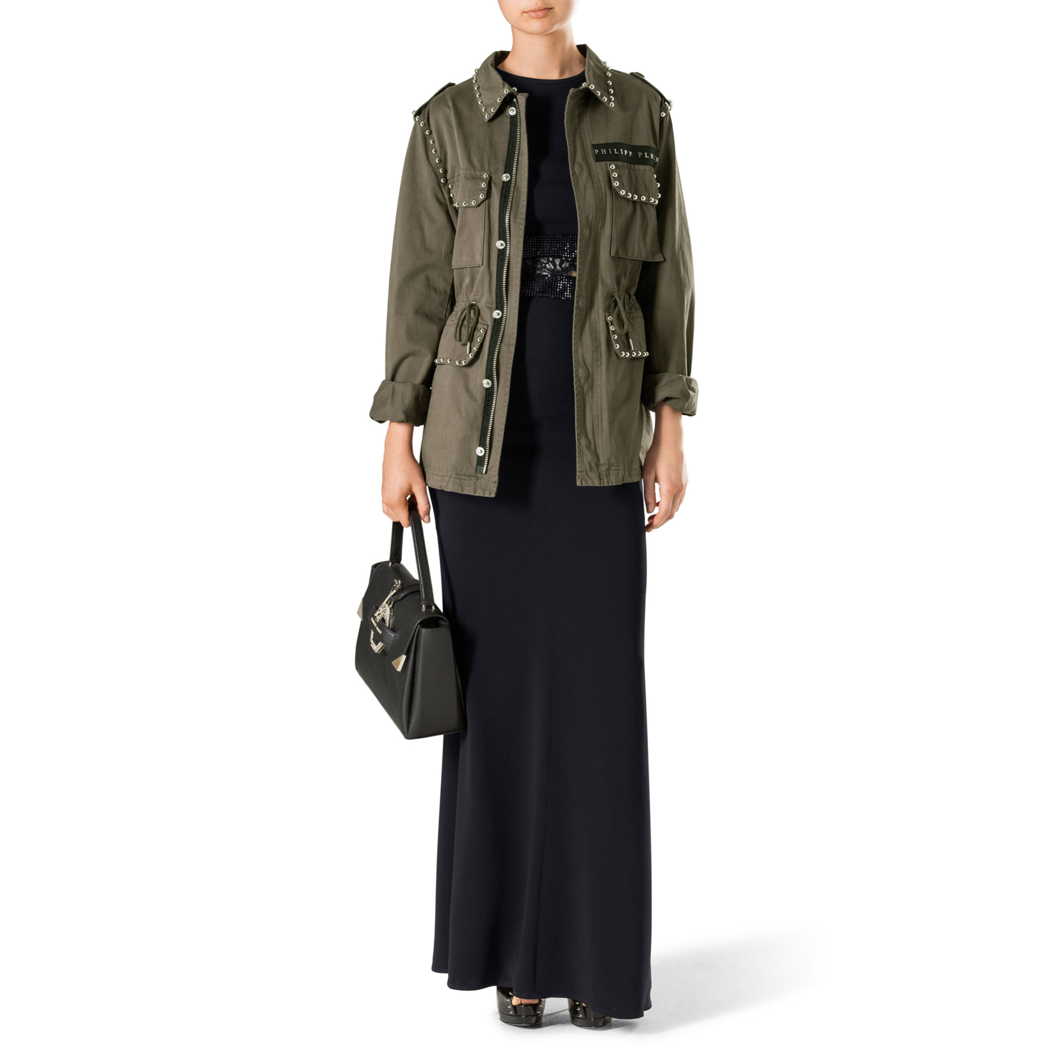 PHILIPP PLEIN Long Dress "Cause you don't think"