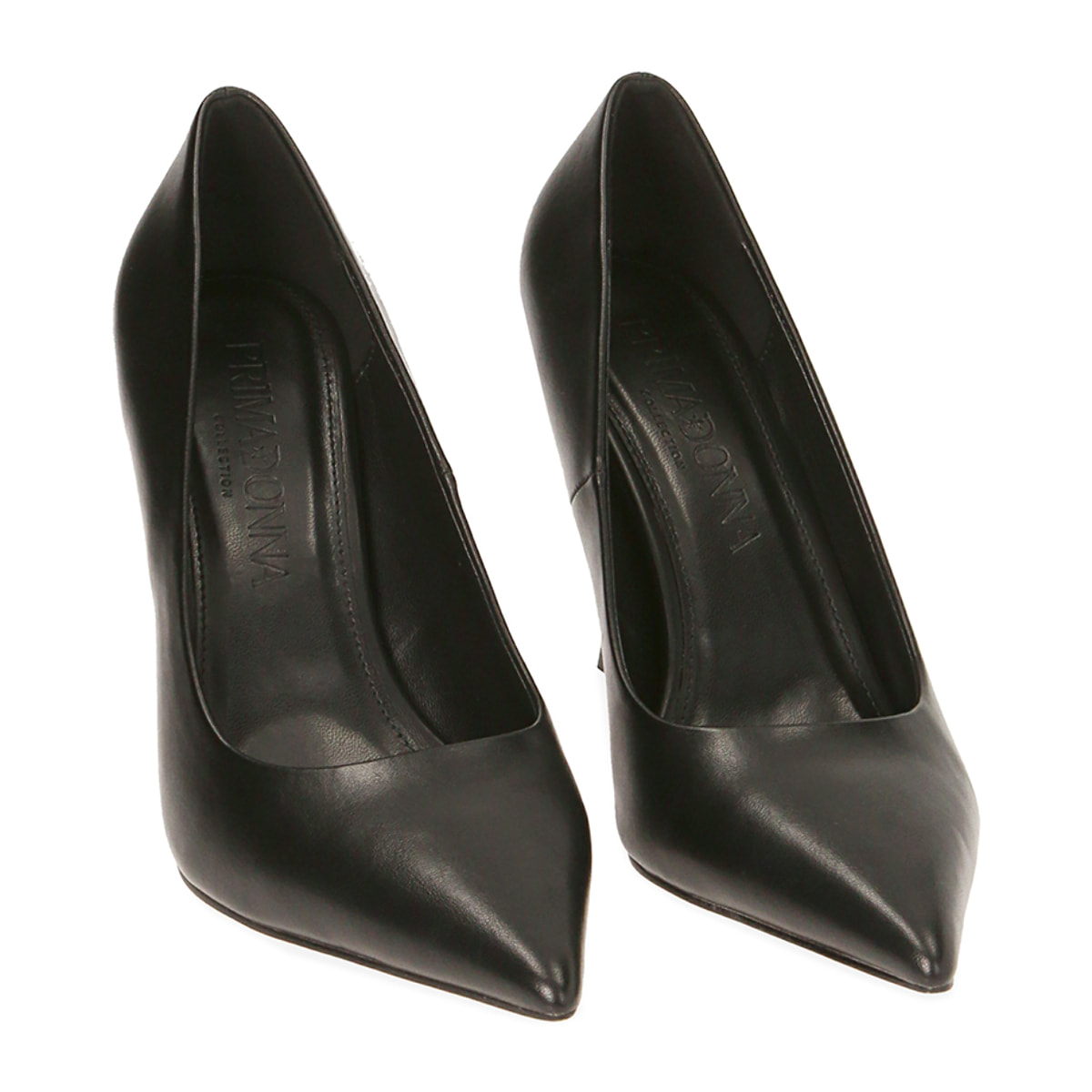 Salón negro, tacón 9,5 cm.