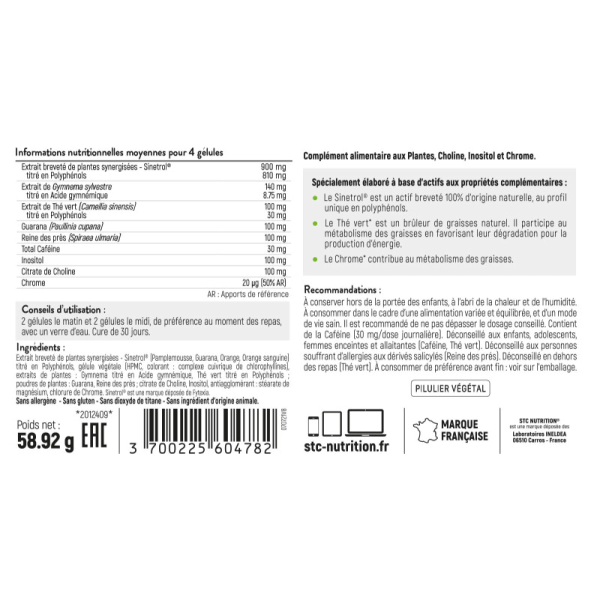 Hydroxyblast - Complément alimentaire brûle-graisse extra fort et coupe-faim - Perte de poids - Ingrédients d'origine naturelle - Actif breveté Sinetrol - 100% vegan - Lot de 3