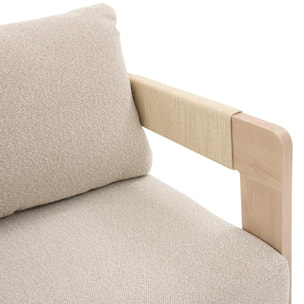 Canapé de jardin Oryna 2 places miel