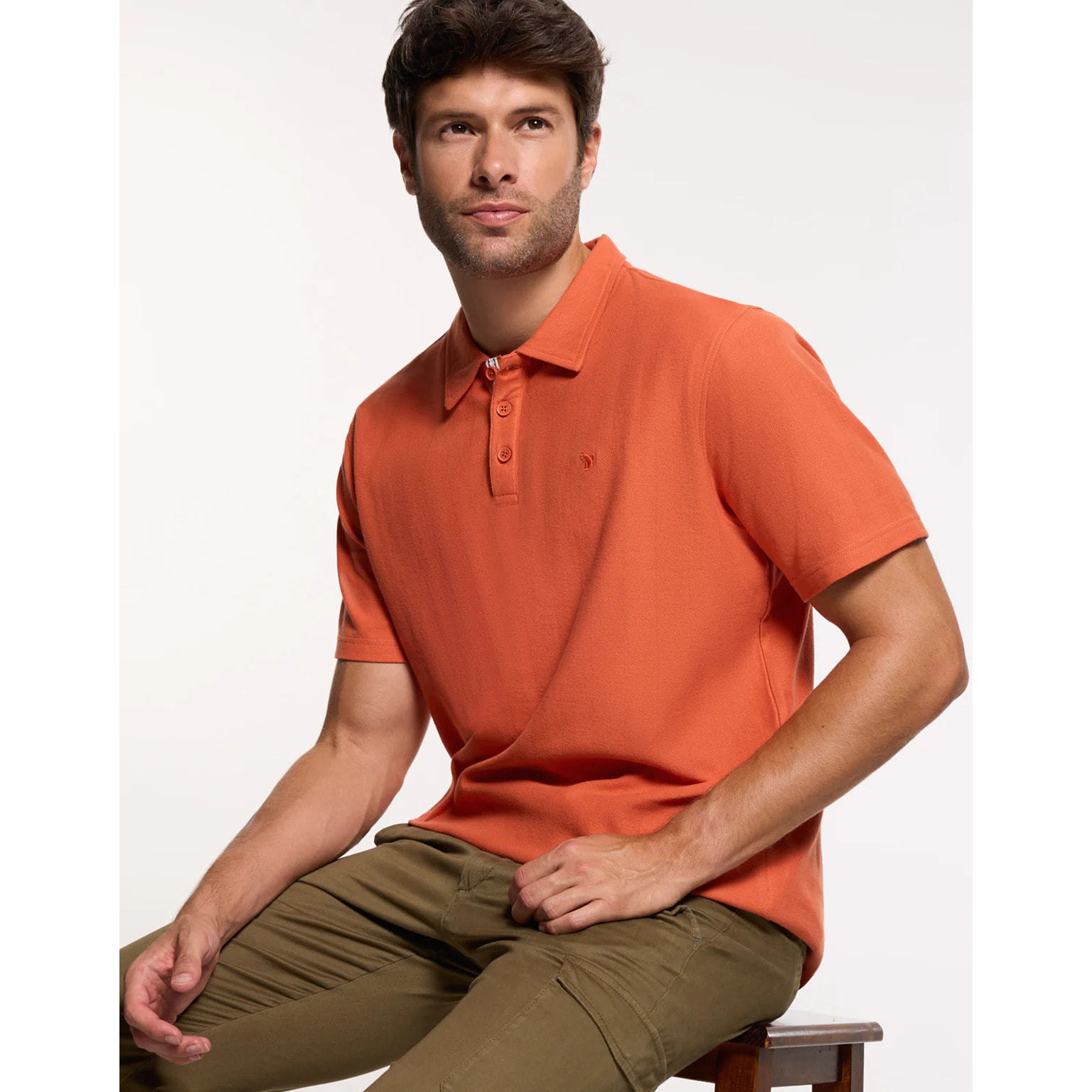 Polo Manga Corta Naranja - Biebu