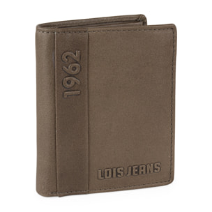 Cartera Hombre Piel Lois Elk Marron Oscuro