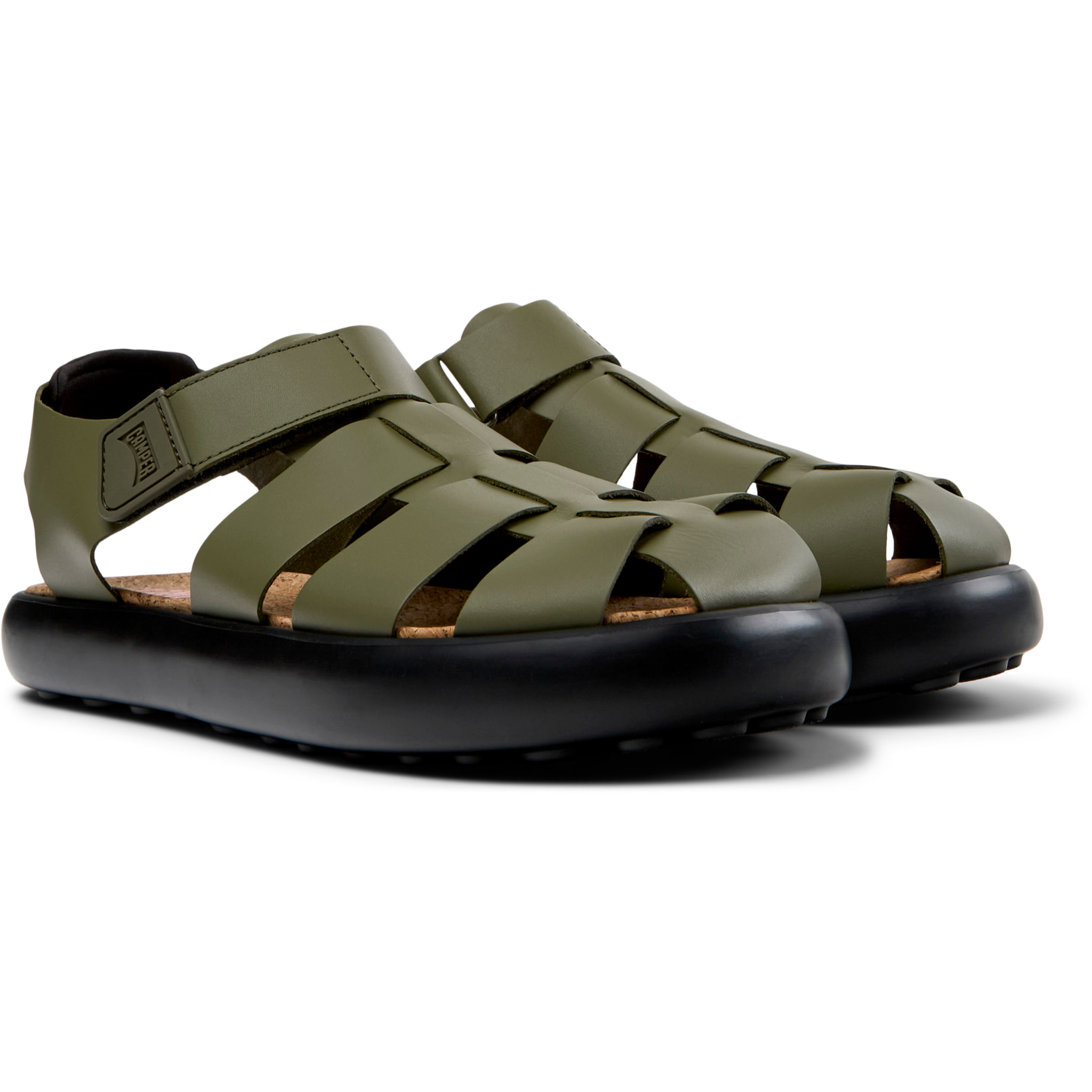 Sandali - CAMPER Pelotas Flota Sandal - Verde - Pelle liscia