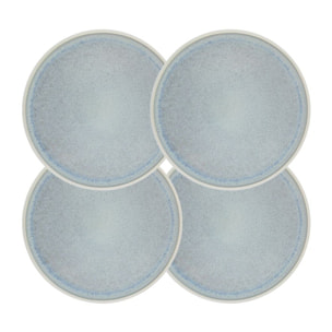 Lot de 4 grandes assiettes, BOREA