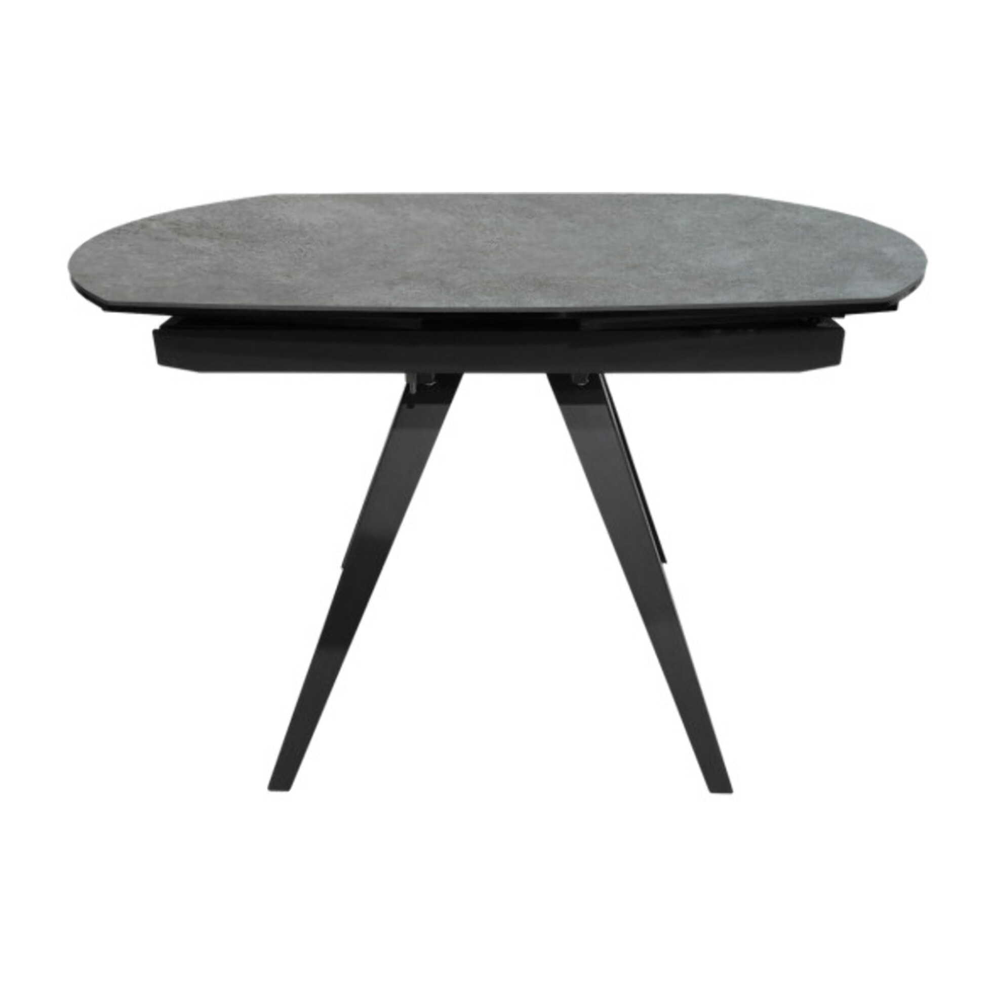 Table en céramique rallonges rotatives 120/180 cm - gris clair - BRERA