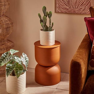 Table d'appoint Palomba ocre 31x31x41,8cm