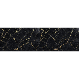 Sticker crédence adhésive - MARBRE NOIR SABLÉ - 60x200cm