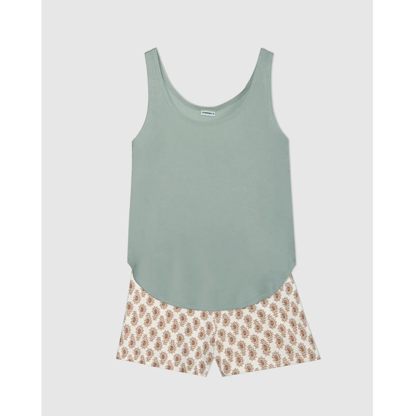 Pijama tirantes viscosa noor verde