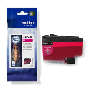 Cartouche d'encre BROTHER Originale LC427 XL Magenta Haute Capacité - LC427XLM