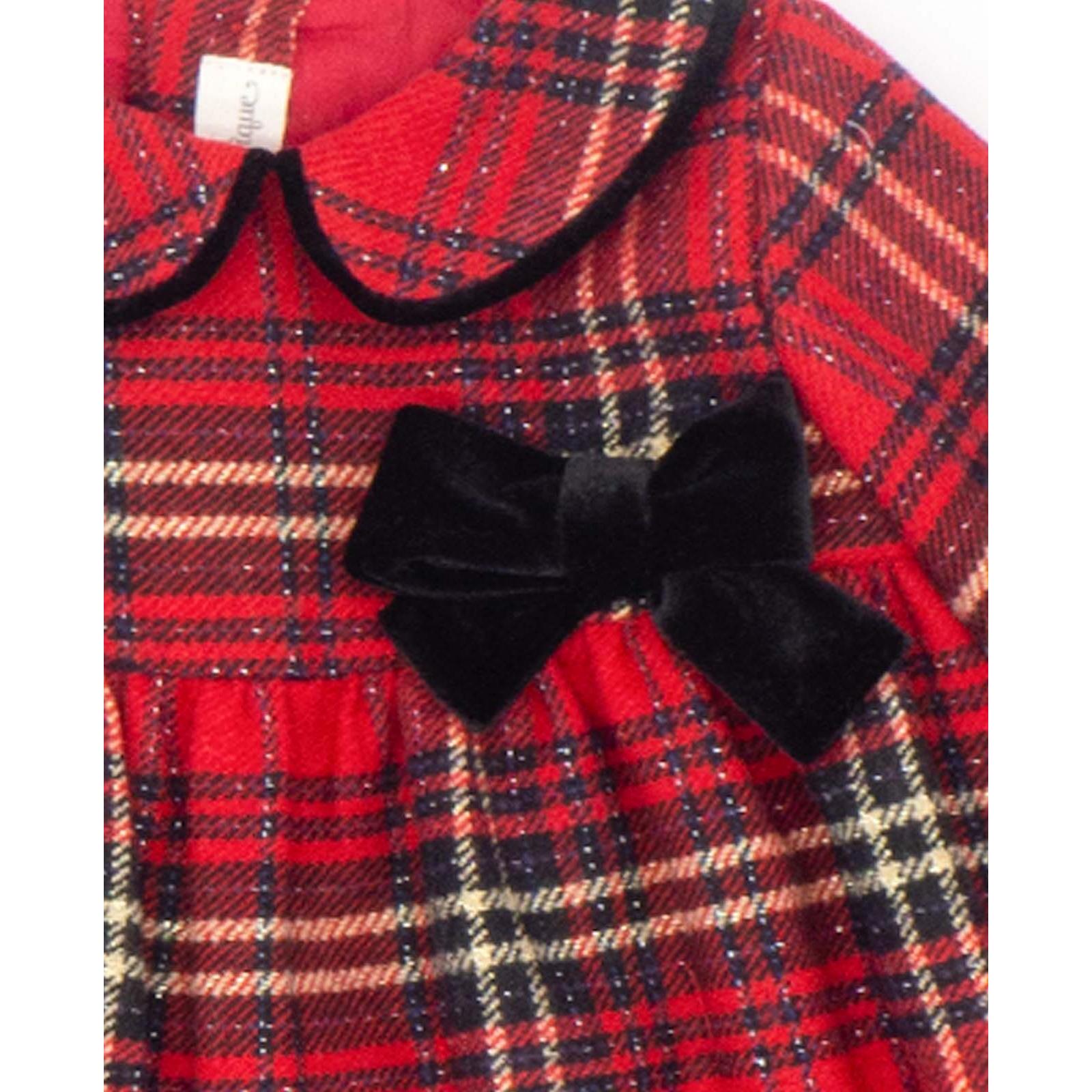 Vestido a cuadros con lazo