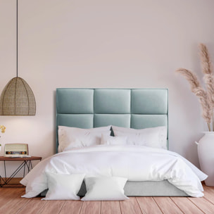 Cabecero de madera tapizado en tela para cama de 105 115x132