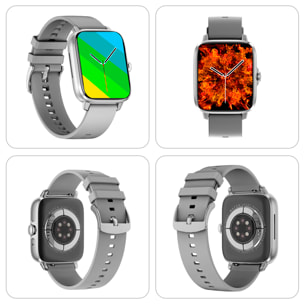 Smartwatch DT102, schermo ad alta risoluzione. Cardiofrequenzimetro, ECG, modalità multisport. Notifiche dell'APP.