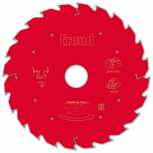 Lame pour scie circulaire portative sans fil FREUD - Ø190 1,45/1 AL30 Z24 BA 25° - F03FS10058 -FR13W011HC