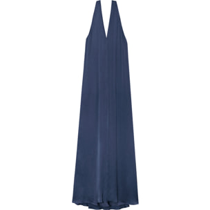 Vestido largo con escote en pico