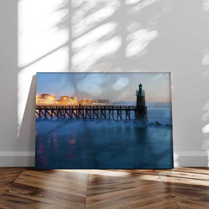 Tableau phare Capbreton nuit bleue Tableau alu Dibond