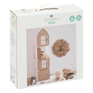 Rangement enfant "Colonne" jute 34x140cm
