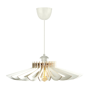 Lámpara de techo, mdf, blanco, colección Covadonga, 52x52x45, casquillo E 27 Max 45 - 60