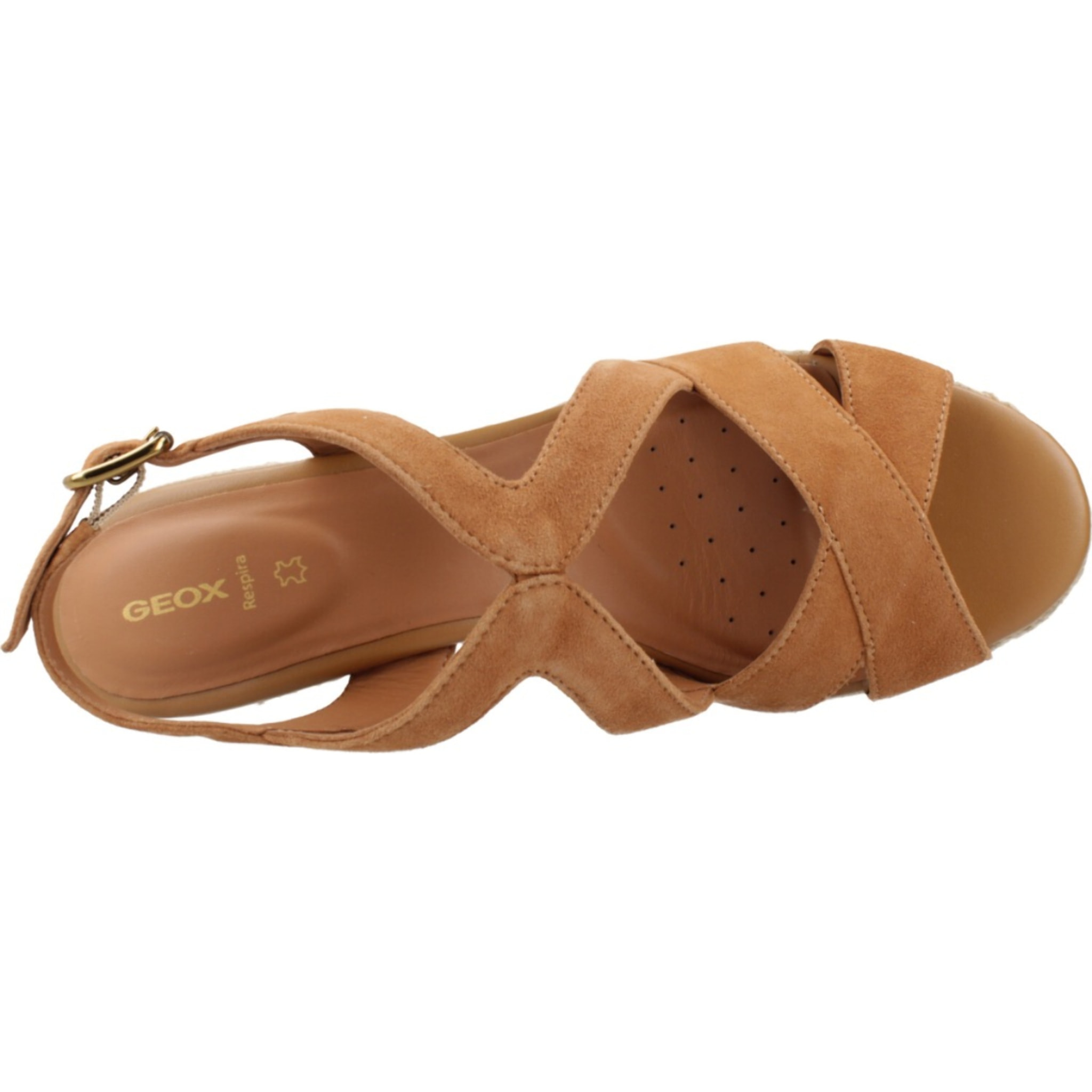 Alpargatas Mujer de la marca GEOX  modelo D35GVC MARRON CLARO