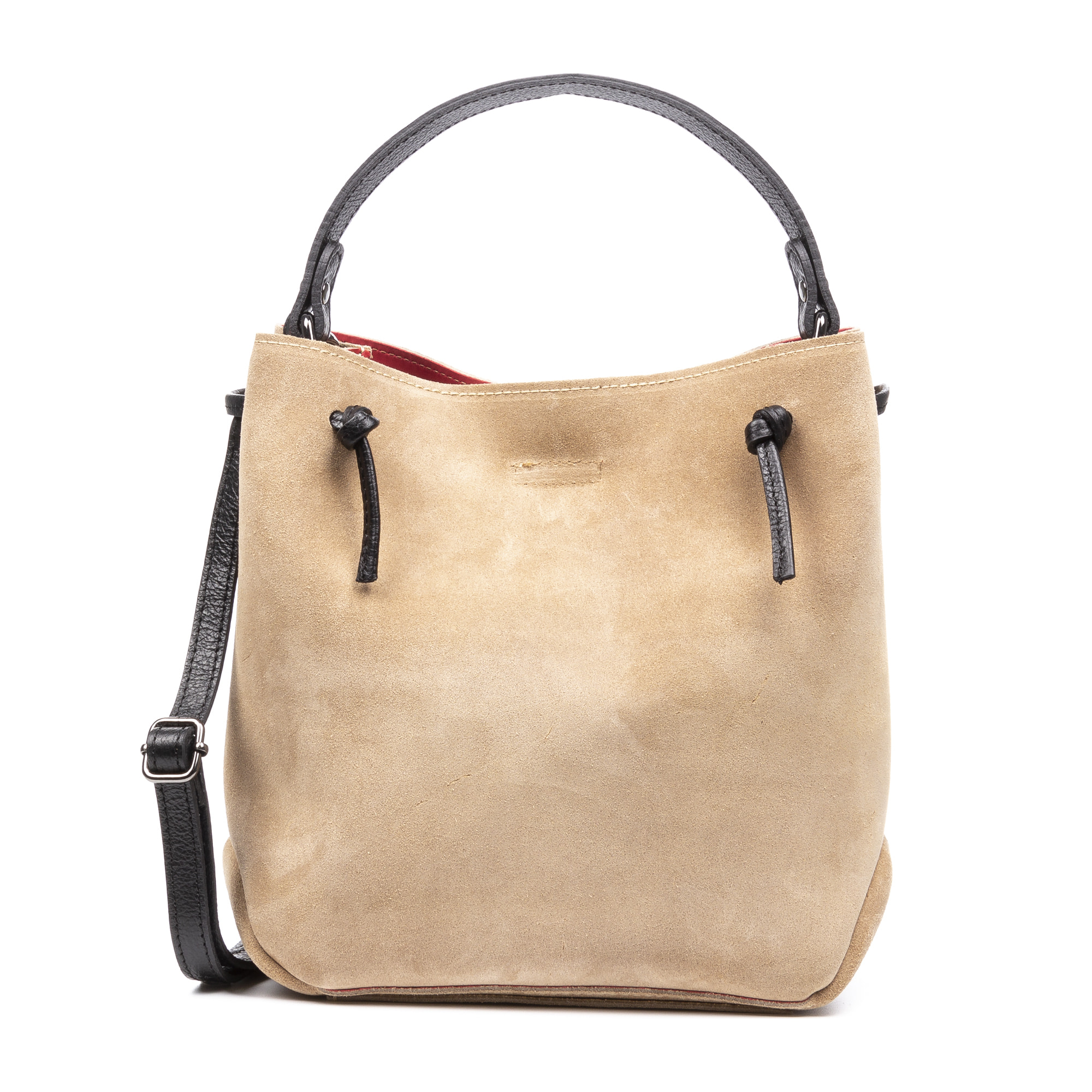 Albidona borsa tote da donna. Pelle autentica finitura Scamosciata.