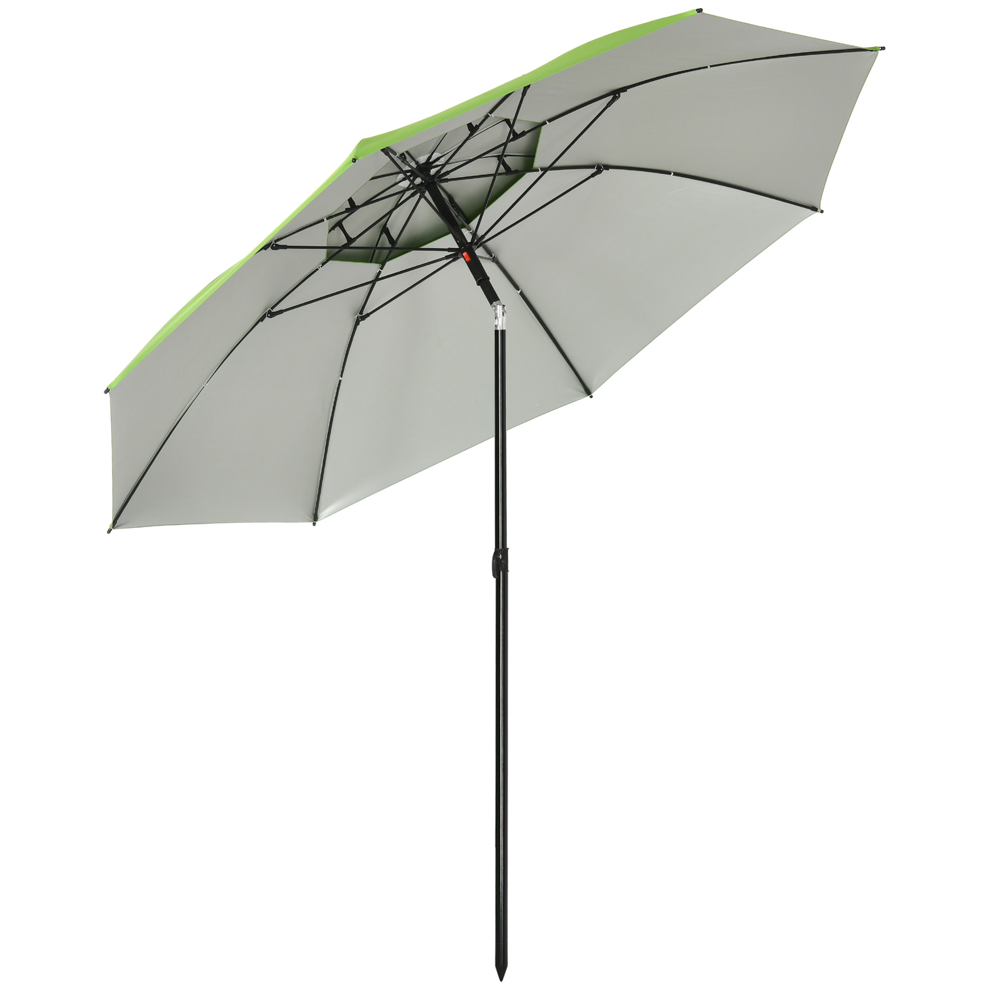 Parasol de plage Ø185 cm – Inclinable – Sac de transport inclus