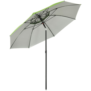 Parasol de plage Ø185 cm – Inclinable – Sac de transport inclus