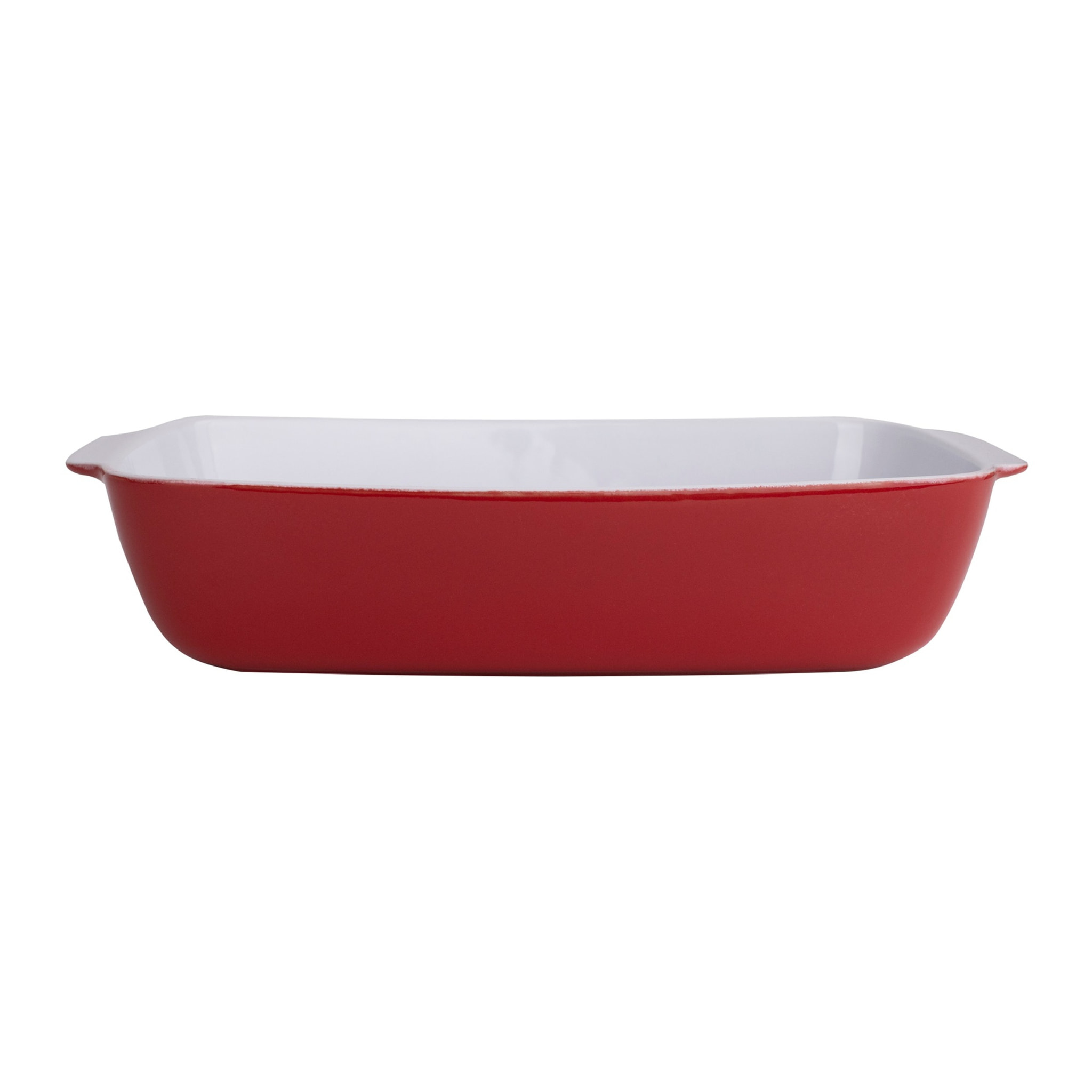 Set 2pc fuente (rojo 32,5x20,5x7,5cm + azul 20x13x6cm) gres rainbow