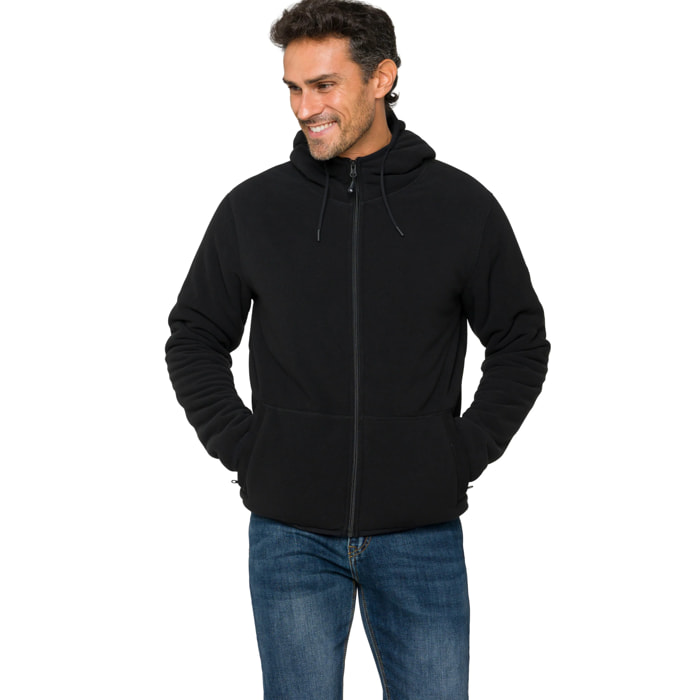 Chaqueta BLIZZARD acolchada de sudadera Negro