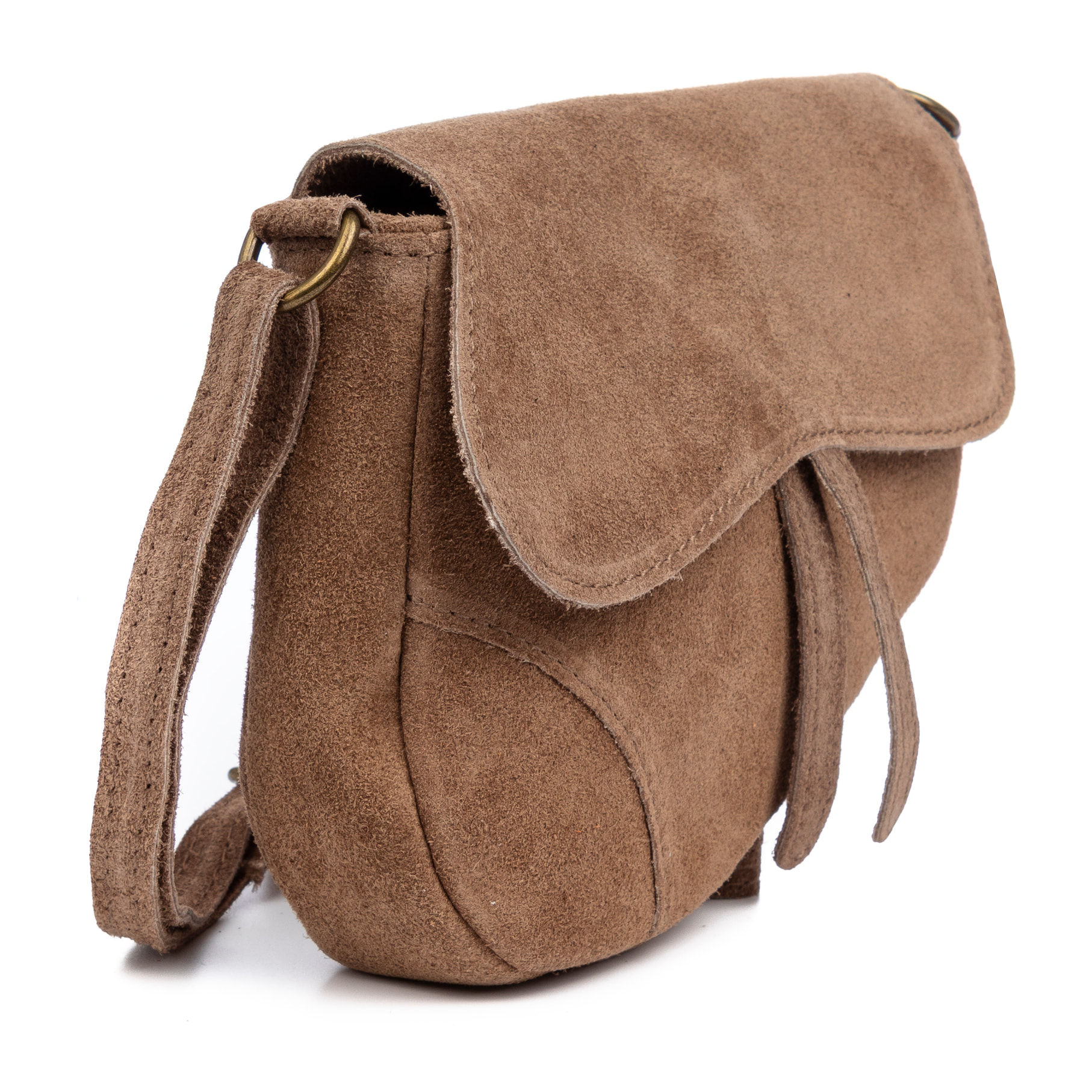 Susanna Borsa a tracolla Donna.Pelle autentica Camoscio