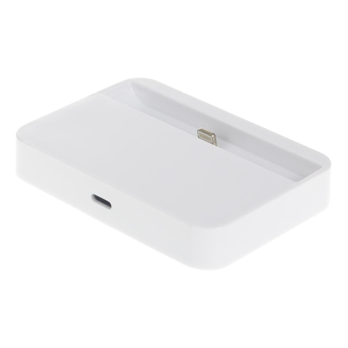 BASE DE CARGA PLANA PARA IPhone 5/SE/6/6 PLUS BLANCA