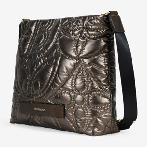 Bolso bandolera bronce con bordados