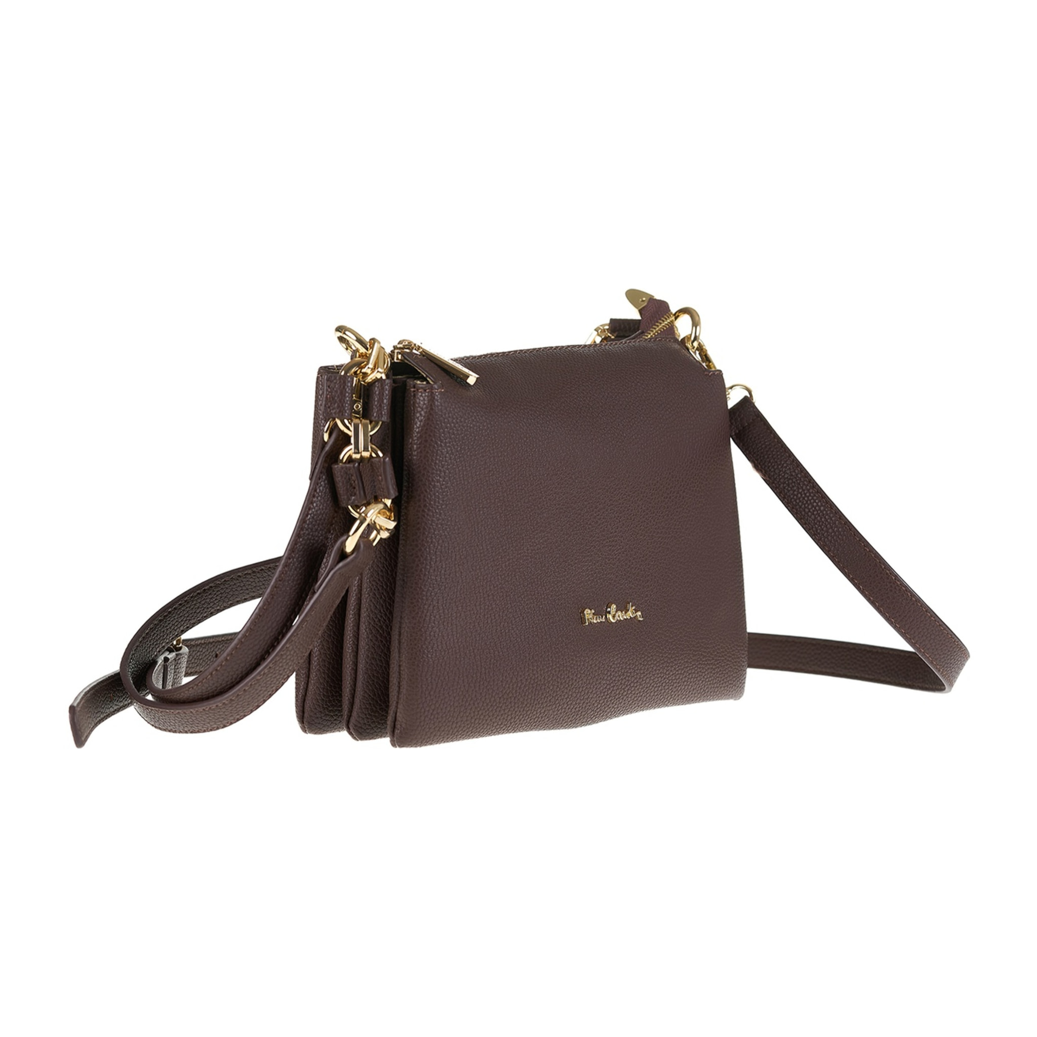 Borsa a spalla da donna Made in Italy - Modello Brunilde Lux - 100% pelle - 24.0 x 18.5 x 12.0 cm