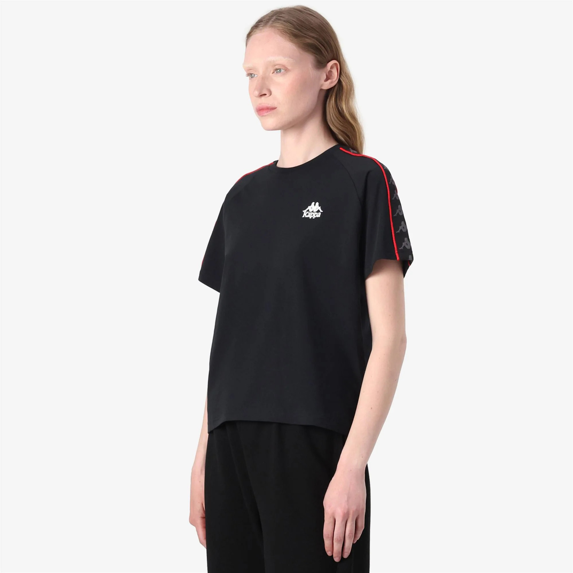Kappa - T-Shirts & Top Donna Nero - 222 Banda Adi