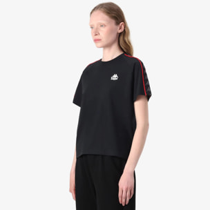 Kappa - T-Shirts & Top Donna Nero - 222 Banda Adi