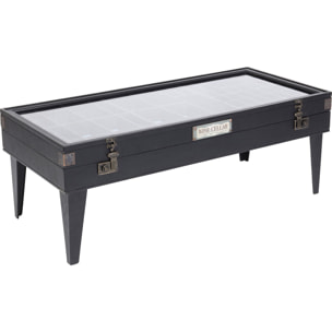 Table basse Collector 122x55cm noire Kare Design