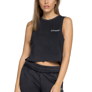 Top Sin Mangas Crop Top D.Franklin Black