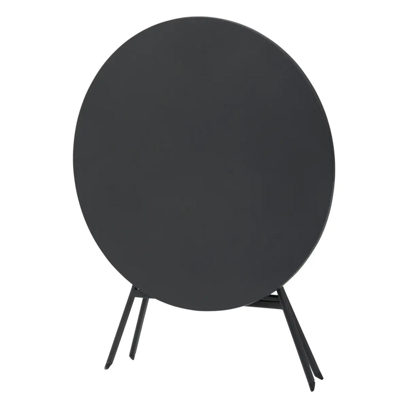 Table de jardin pliante ronde "Greensboro" graphite 4 places en acier