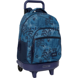 Mochila gde. c/ruedas compact ext.simple safta "new edition"