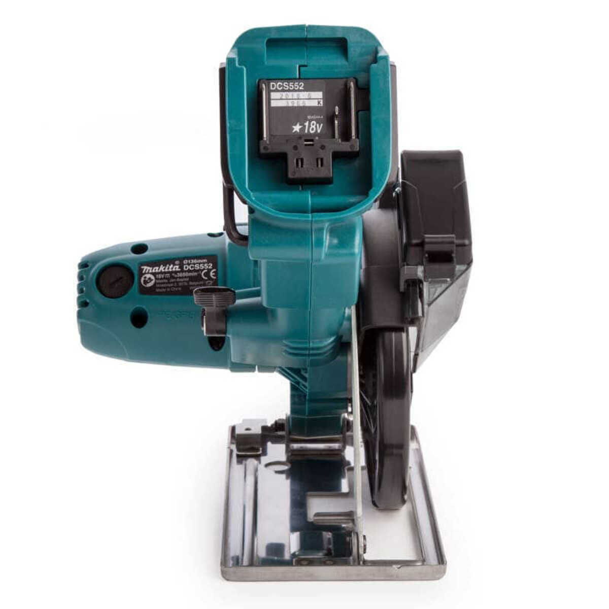 Sierra circular de metal 18 V Li-Ion 5 Ah Ø 136 mm MAKITA - 2 baterías, cargador, maletín - DCS552RTJ