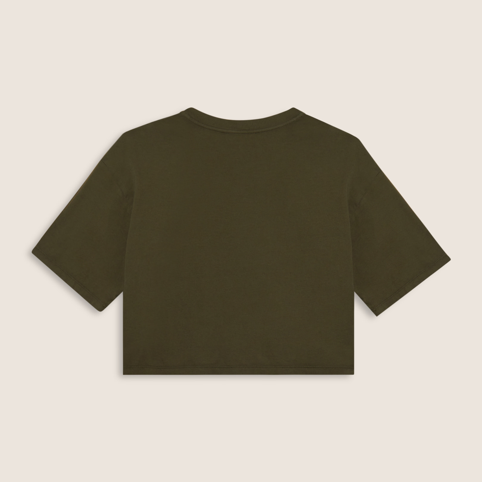 T-shirt cropped con stampa Flow centrale