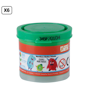 PACK 6 UDS TEMPERA 40 ml VERDE CHIARO