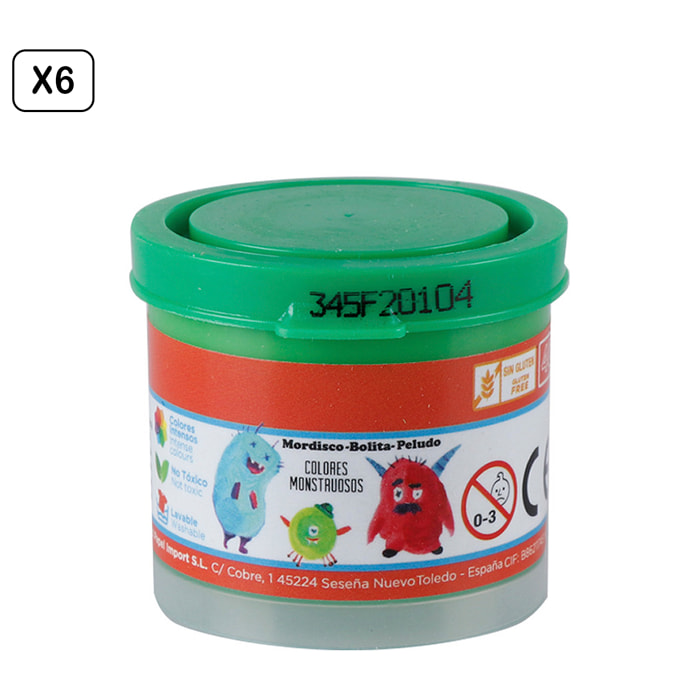 PACK 6 UDS TEMPERA 40 ml VERDE CHIARO