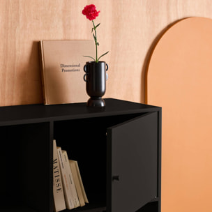 Buffet, meuble de rangement industriel métal 6 compartiments OKLAHOMA