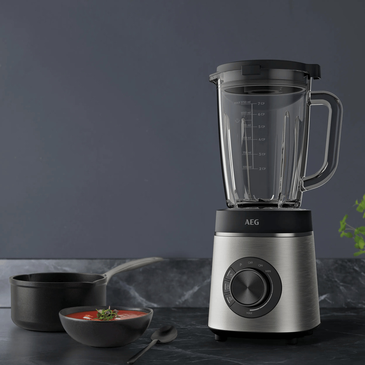 AEG Batidora de vaso de 1,75 litros y 1400 W TB6-1-6ST