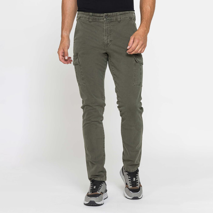 CARGO MOD. 619 SLIM FIT IN PESANTE GABARDINA STRETCH