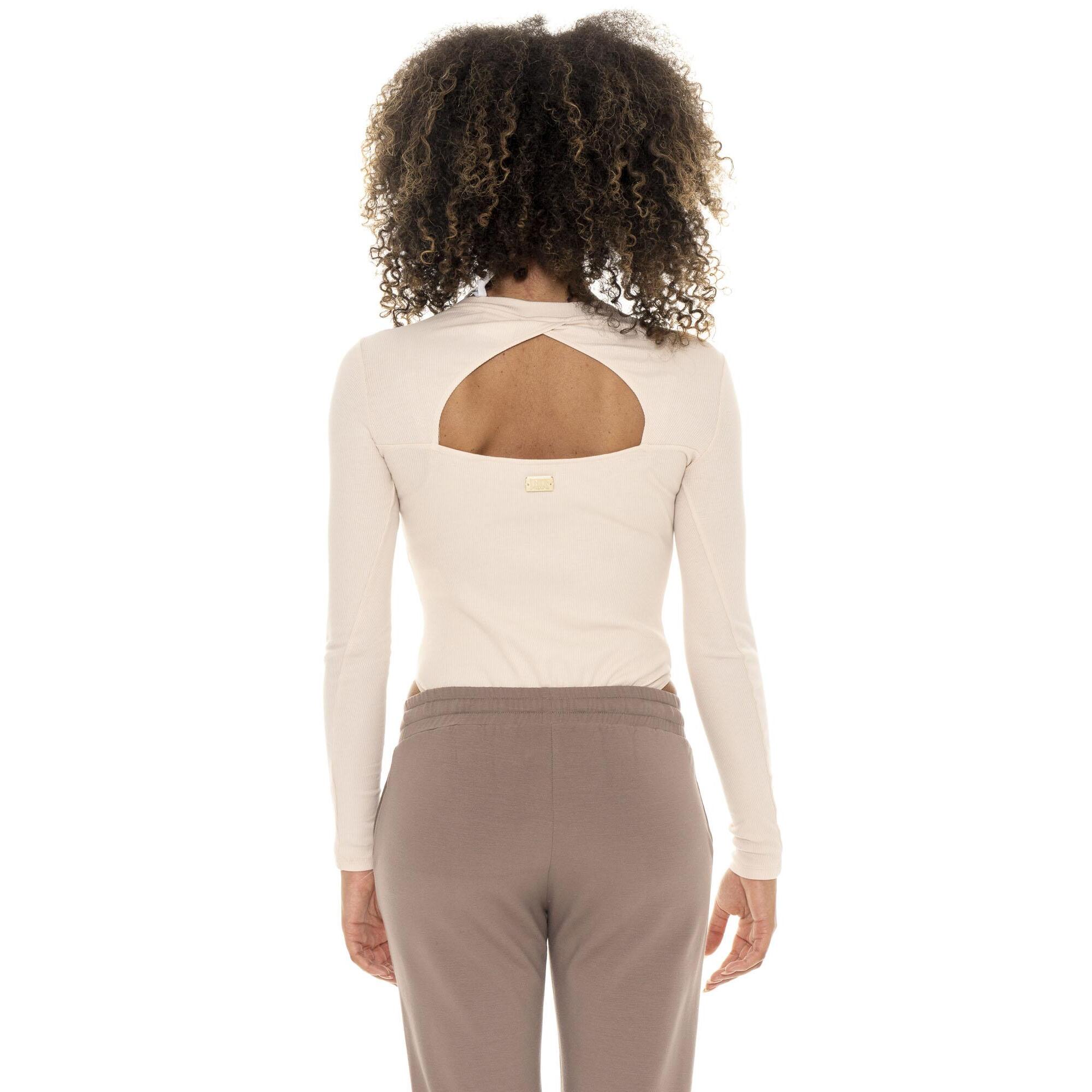 Body de manga larga con espalda tejida en tonos chic de Leone 1947