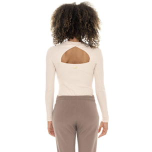 Body de manga larga con espalda tejida en tonos chic de Leone 1947