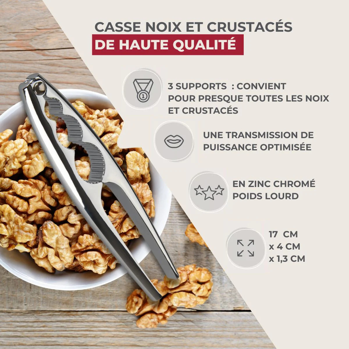 Casse noix et crustacés Fackelmann Basic