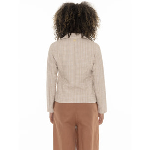 Blazer bouclè da donna Leone Chic Boxing