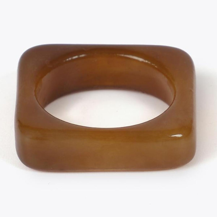 Set Anelli Quadrati Bicolore