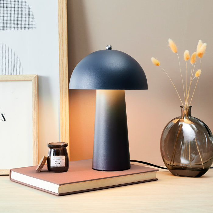 Lampe De Table Champignon Gris